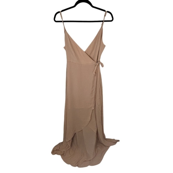 Show Me Your Mumu Dusty Rose Pink Long Maxi Bridesmaid Wedding Dress SZ Large - Picture 3 of 9